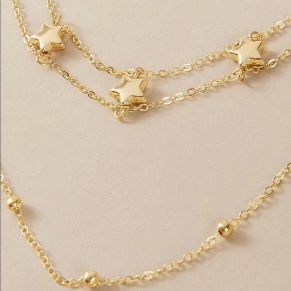 • June • Layered Star + Bead Necklace - Picture 3 of 4